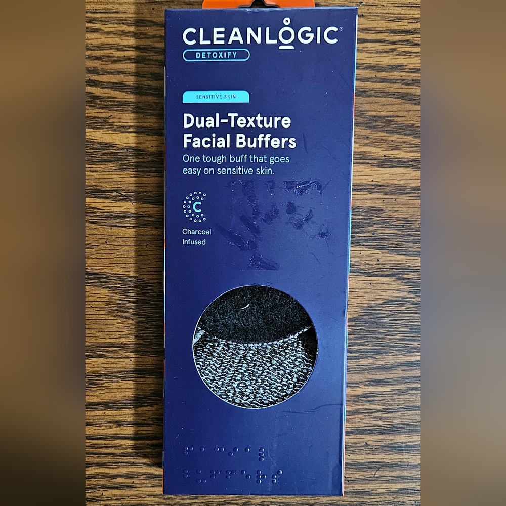 Cleanlogic Detoxify Dual-Texture Facial Buffers, sensitive skin - Picture 2 of 4